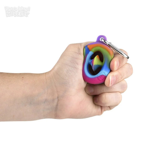 The Toy Network-1.75" Mini Snapperz Fidget Toy Keychain Rainbow-TY-SNMRB-Legacy Toys