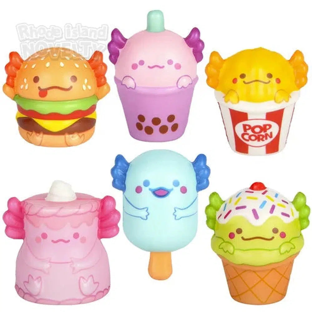 The Toy Network-2" Micro Squish Axolotl Foodie Friends--Legacy Toys