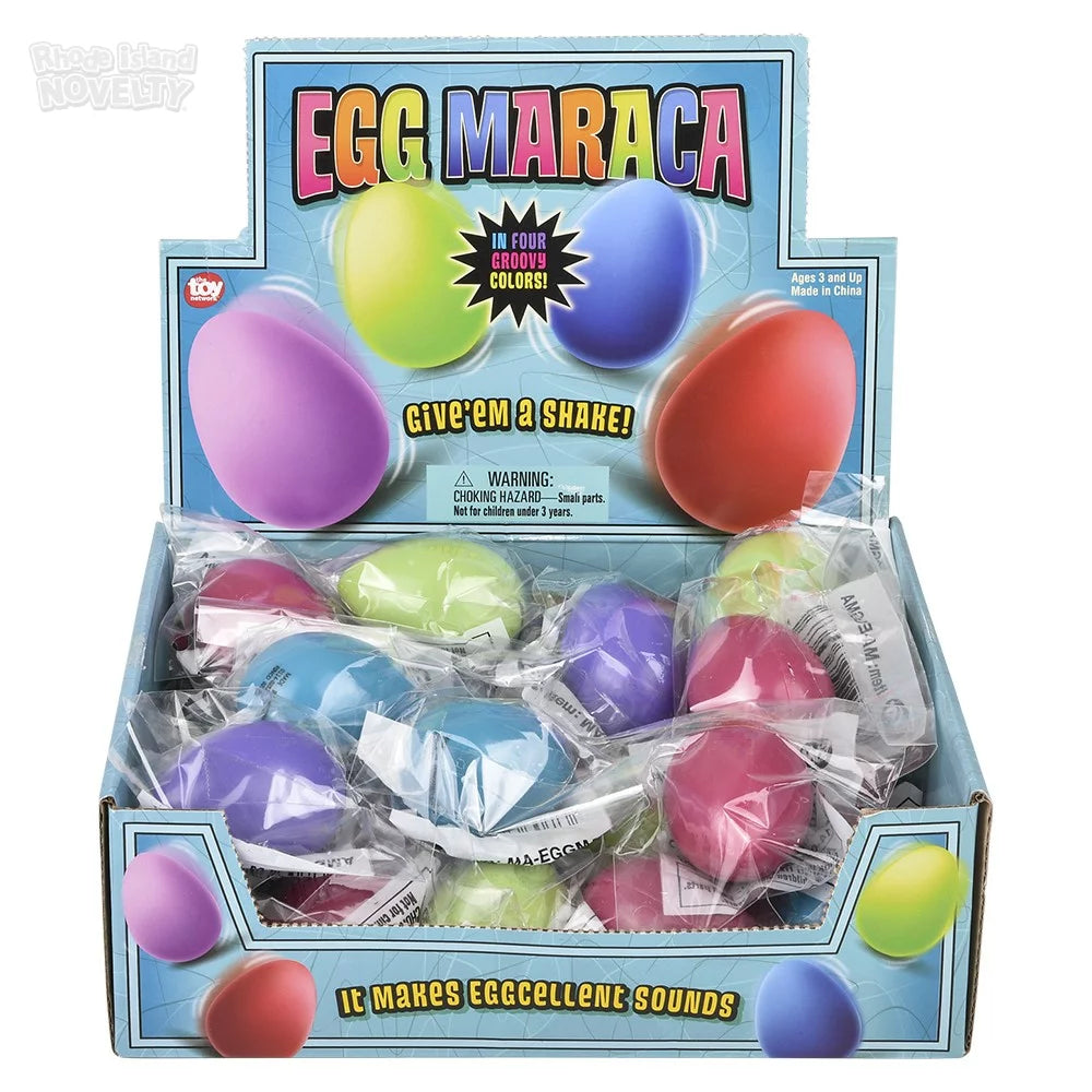 The Toy Network-2.25" Egg Maraca Musical Toy-MA-EGGMA-Box of 24-Legacy Toys