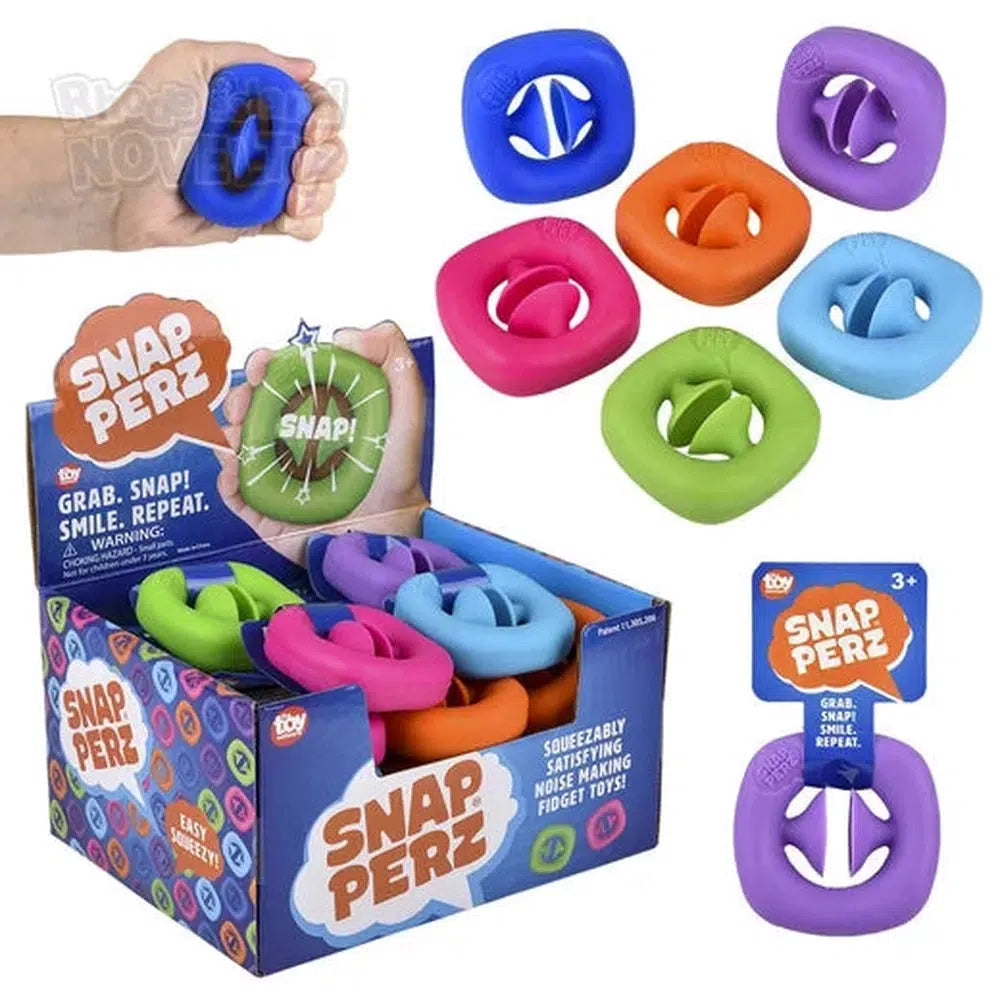 The Toy Network-2.25" Snapperz Fidget Toy Assorted Colors-TY-SNAPP-Box of 24-Legacy Toys