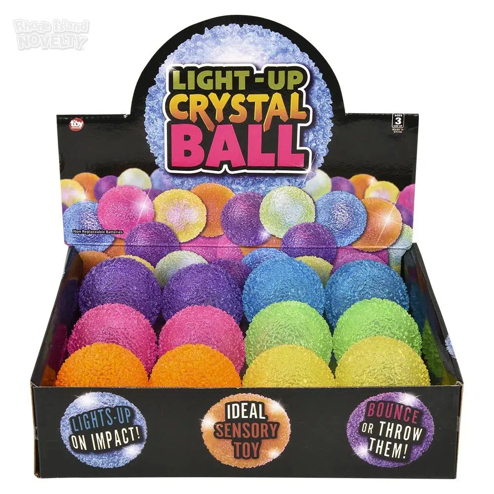 The Toy Network-2.5" Light-Up Crystal Bouncy Ball Assorted Colors--Legacy Toys