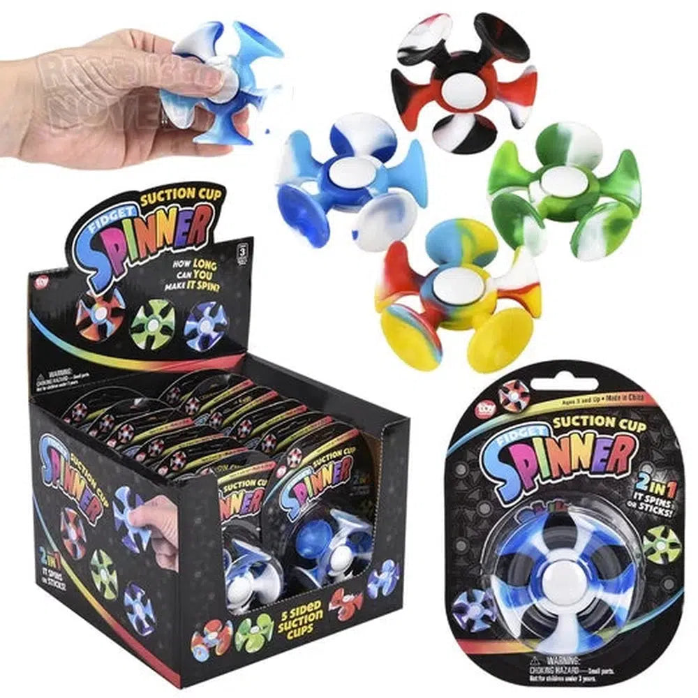 The Toy Network-2.5" Suction Cup Fidget Spinner--Legacy Toys