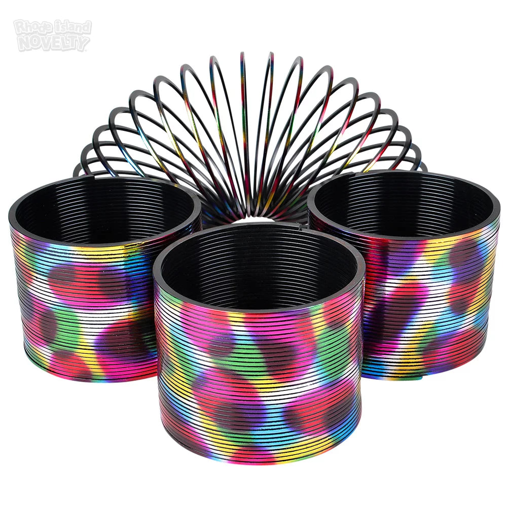 The Toy Network-3" Metallic Rainbow Coil Spring-CS-MRB80-Legacy Toys