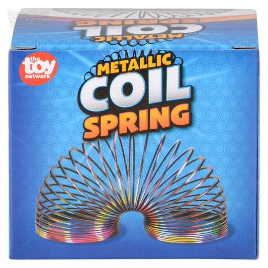 The Toy Network-3" Metallic Rainbow Coil Spring-CS-MRB80-Legacy Toys