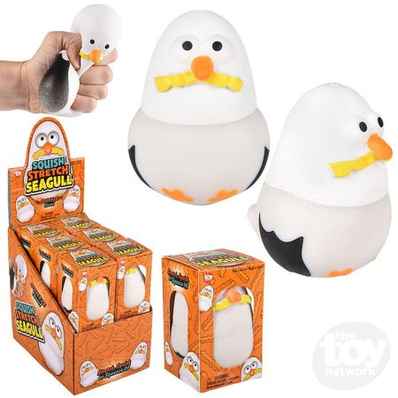 The Toy Network-3.5" Squish And Stretch Seagull-CA-SSSGL-Legacy Toys