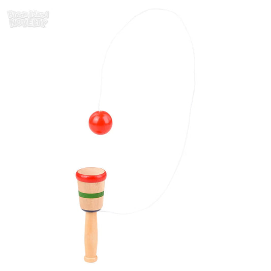 The Toy Network-4" Mini Wooden Catch Ball Game-GA-CATMI-Legacy Toys