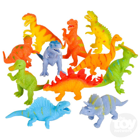 The Toy Network-4" Squeeze Stretch Dinosaurs-PA-DINSQ-Legacy Toys