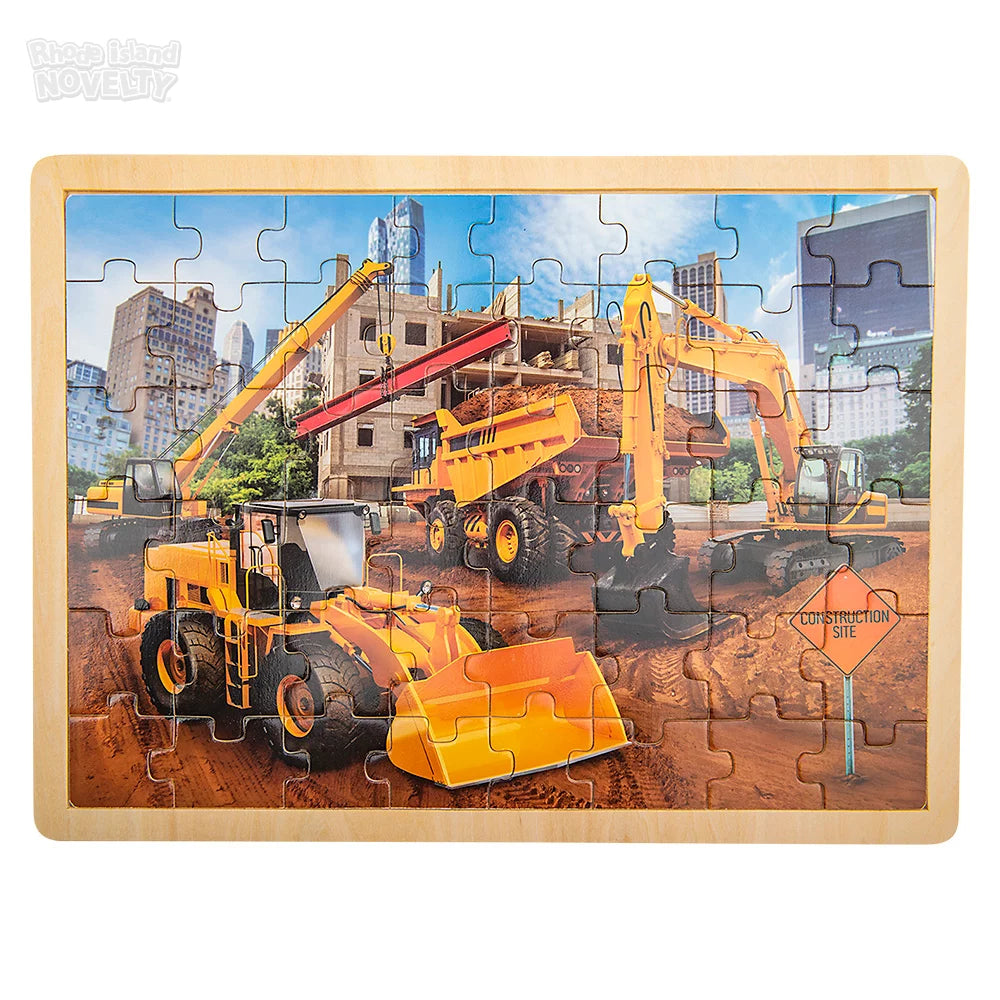 The Toy Network-48 Piece Construction Wooden Puzzle-AG-48CON-Legacy Toys