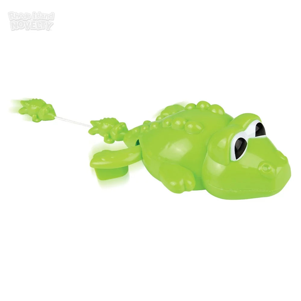 The Toy Network-6" Pull-String Alligator Bath Toy--Legacy Toys