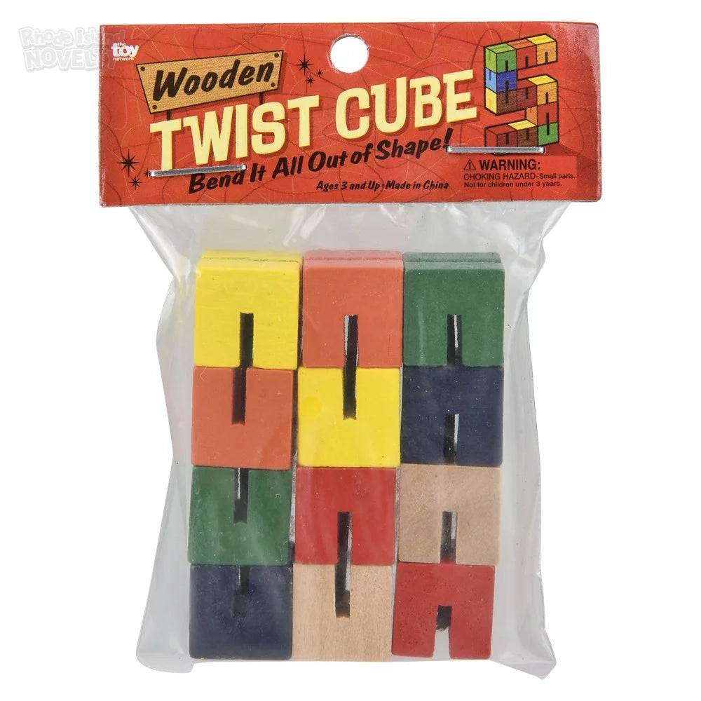The Toy Network-6" Wooden Twist Cube-GA-TWCU6-Single-Legacy Toys