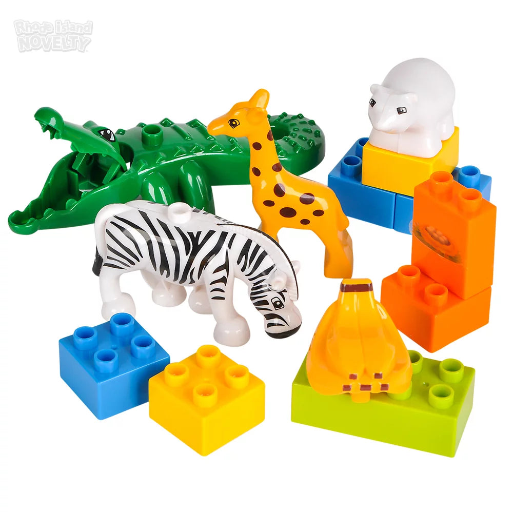 The Toy Network-Blocks 13 Piece Zoo Block Set-AM-BBZSM-Legacy Toys