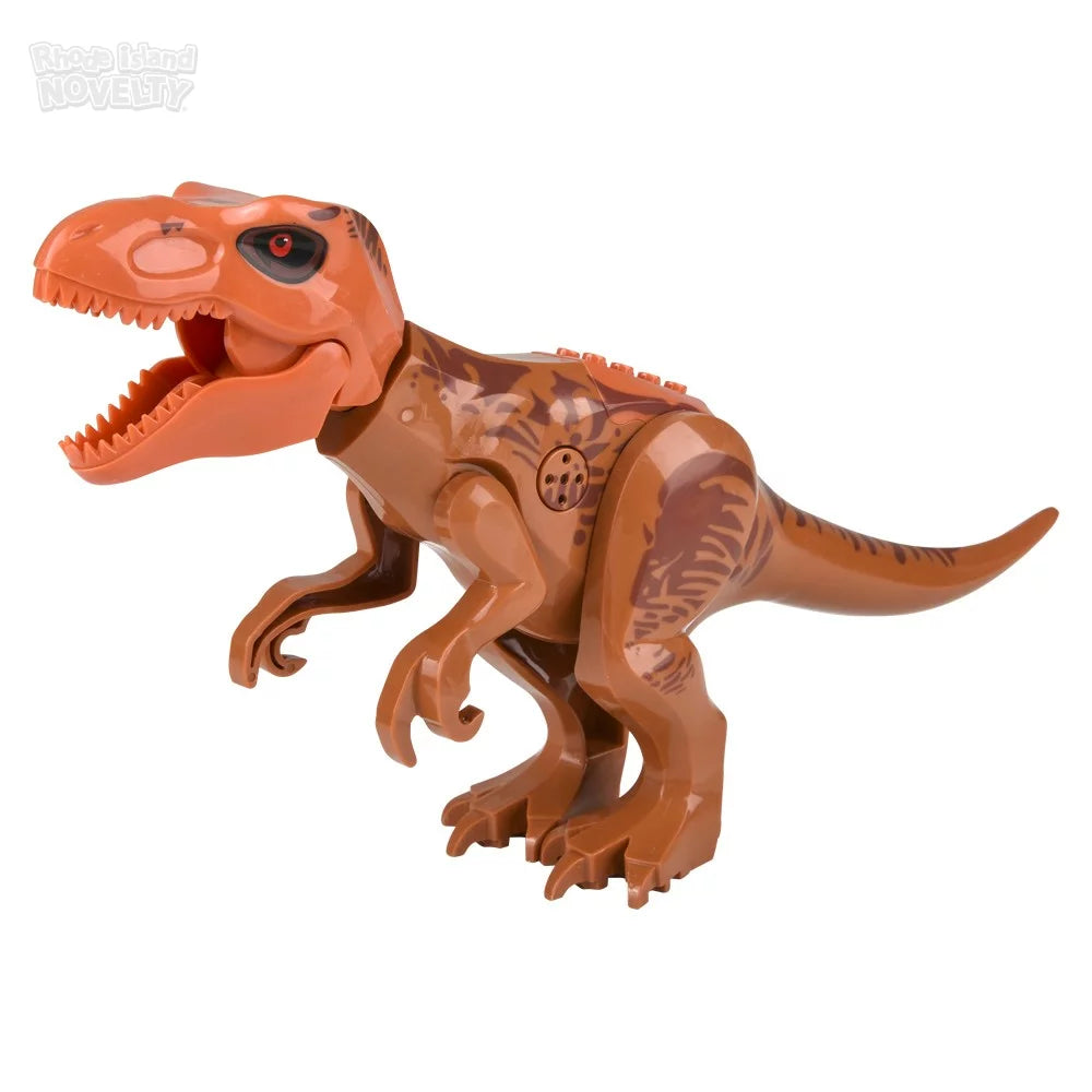 The Toy Network-Blocks T-Rex Roaring Dinosaur Building Block Figure with Sound-AM-BDTRX-Legacy Toys