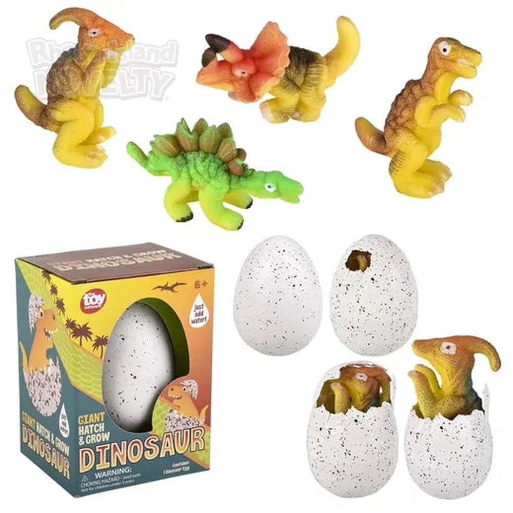 The Toy Network-Giant Hatch And Grow Dinos-PA-GRGDI-Pack of 8-Legacy Toys