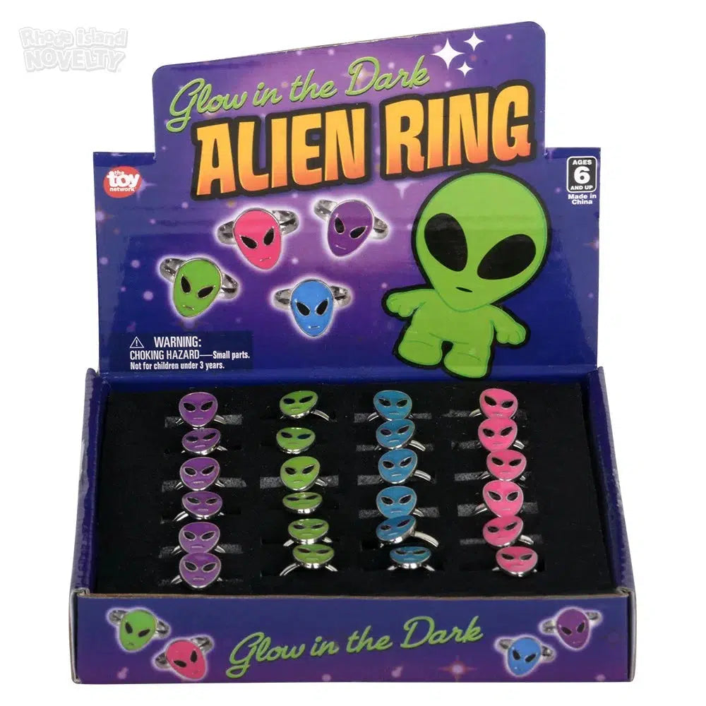 The Toy Network-Glow In The Dark Alien Ring--Legacy Toys