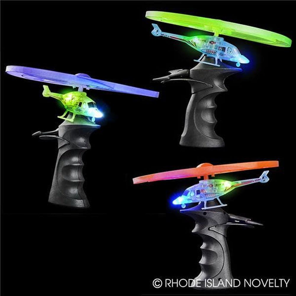 The Toy Network-Light Up Rip Cord Helicopter-TY-HELED-Legacy Toys