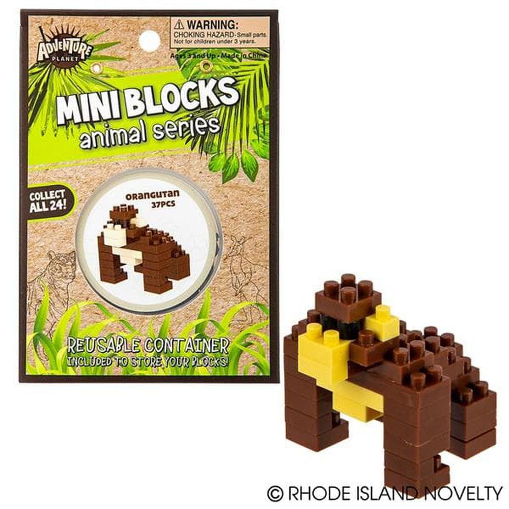 The Toy Network-Mini Blocks - Orangutan 37 Pieces-AM-MBORA-Legacy Toys