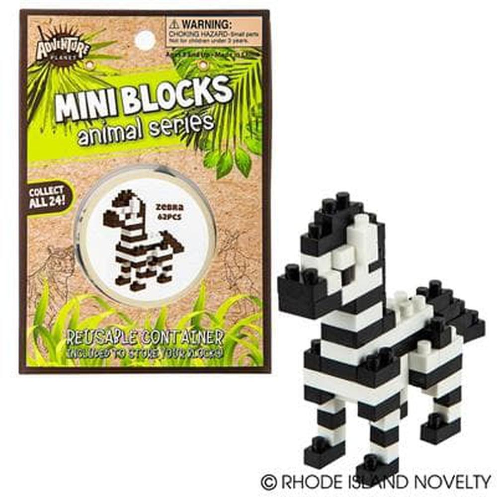 The Toy Network-Mini Blocks - Zebra 63 Pieces-AM-MBZEB-Legacy Toys