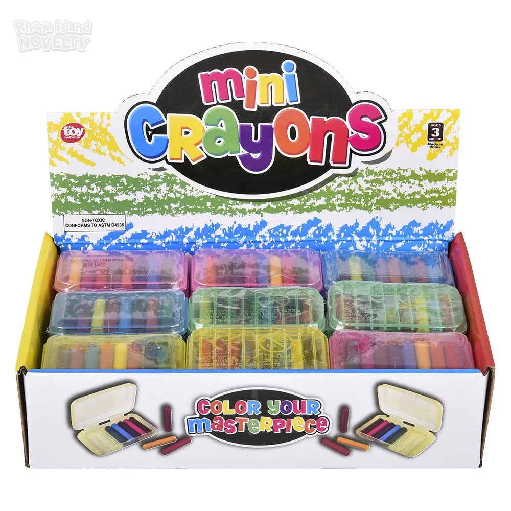 The Toy Network-Mini Crayons Set 8 Pieces-ST-CRAMI-Box of 36-Legacy Toys