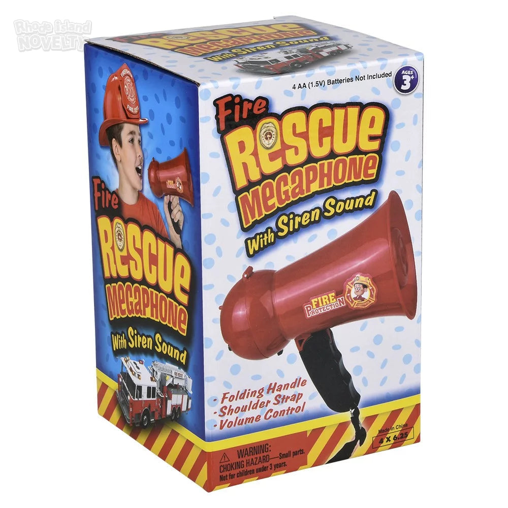 The Toy Network-Police And Fire Megaphone Assorted Styles-RP-23954-Legacy Toys