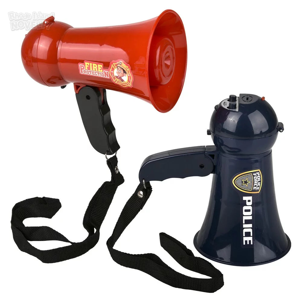 The Toy Network-Police And Fire Megaphone Assorted Styles-RP-23954-Legacy Toys