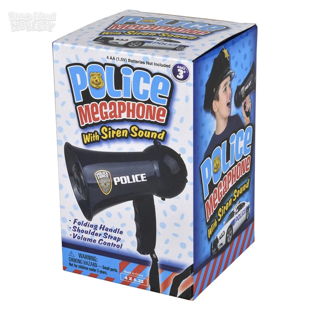 The Toy Network-Police And Fire Megaphone Assorted Styles-RP-23954-Police-Legacy Toys