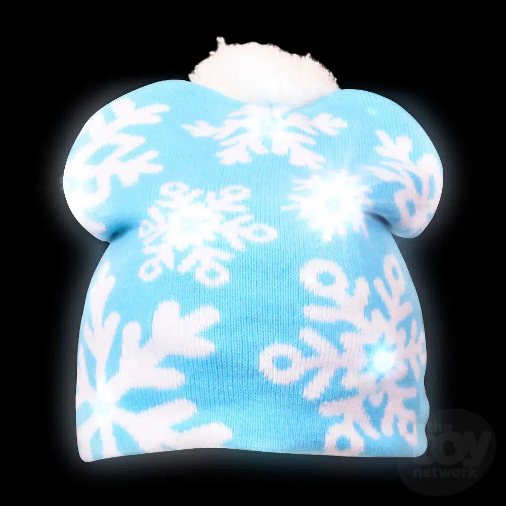 The Toy Network-Snowflake Light-Up Beanie Hat-ZC-LBSNF-Legacy Toys