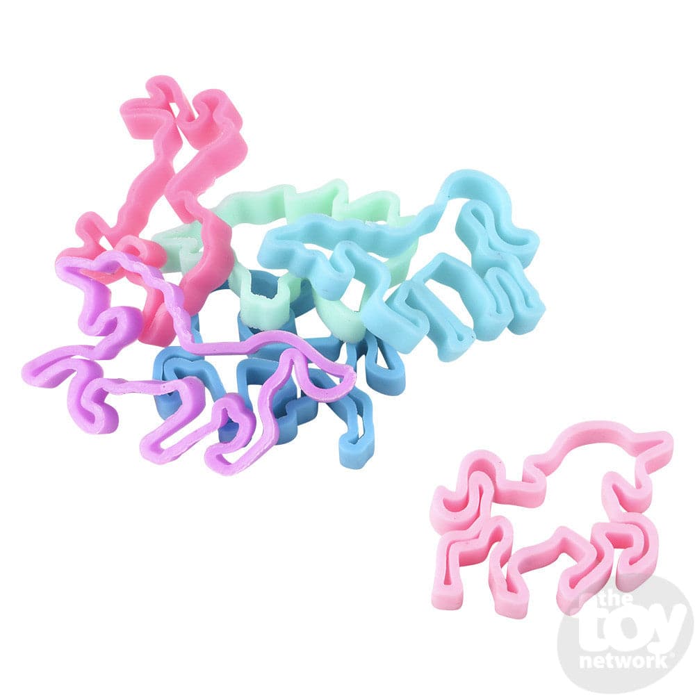 The Toy Network-Unicorn Silicone Stretch Bands-JB-SBUNI-Legacy Toys