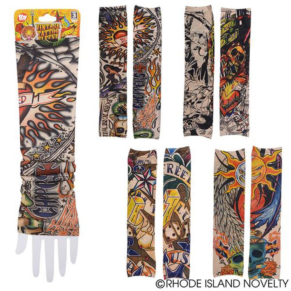 The Toy Network-Vintage Print Tattoos Sleeve 16"-JA-TATSV-Legacy Toys