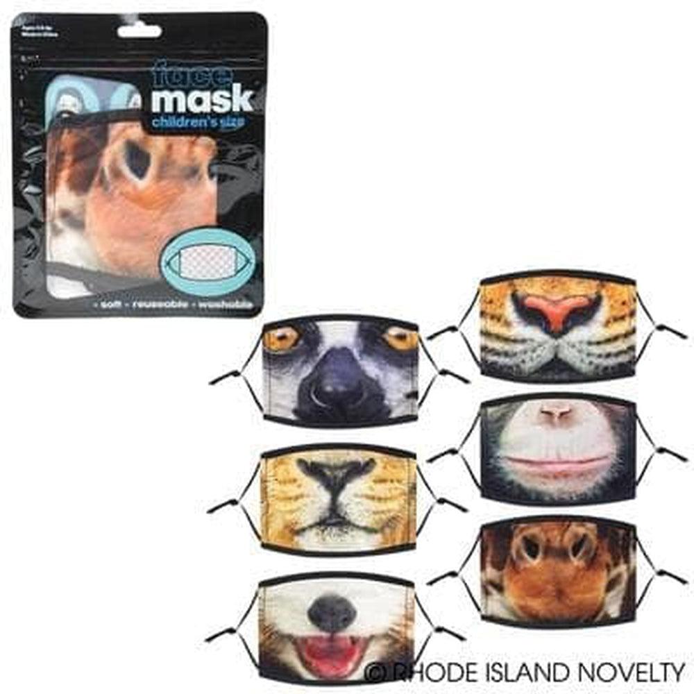 The Toy Network-Zoo Animals Realistic Face Mask Child Size-JA-MCANR-Legacy Toys