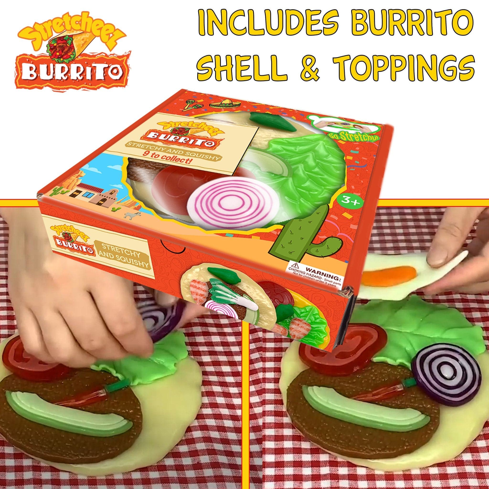 Thin Air Brands-Stretcheez Burrito - Play Food--Legacy Toys