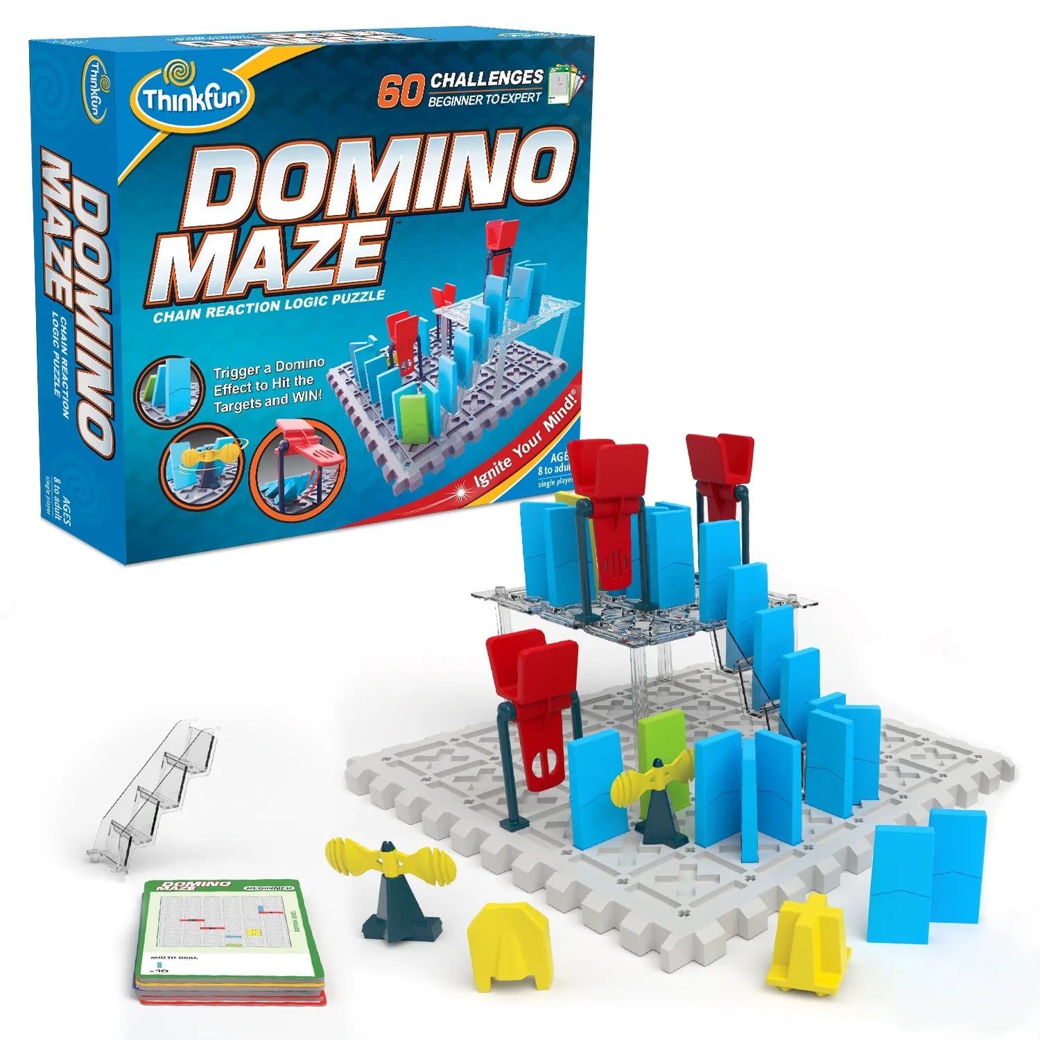 Think Fun-Domino Maze - Chain Reaction Logic Puzzle-01012-Legacy Toys