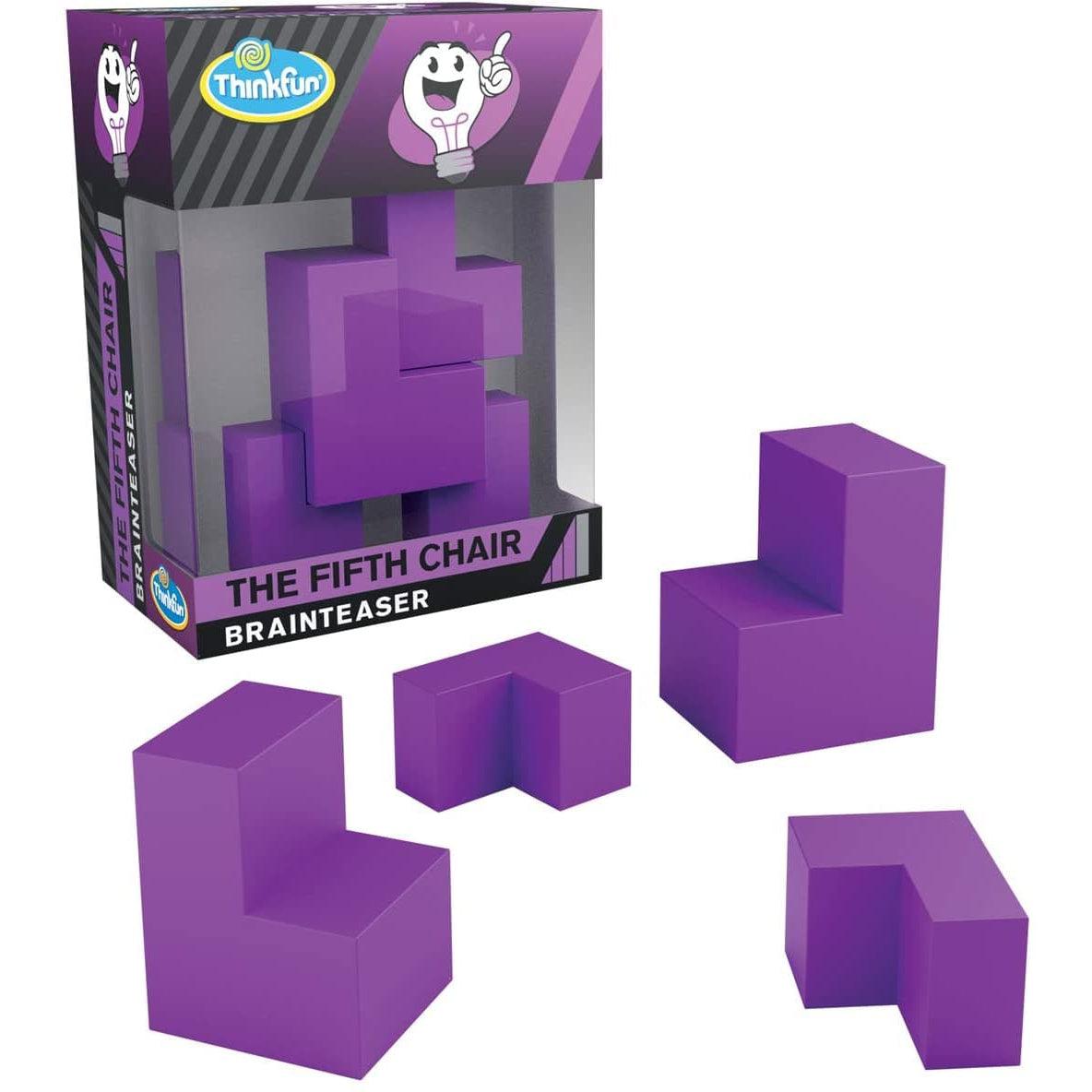 Think Fun-Thinkfun Pocket Brainteasers-12765-Fifth Chair Game-Legacy Toys