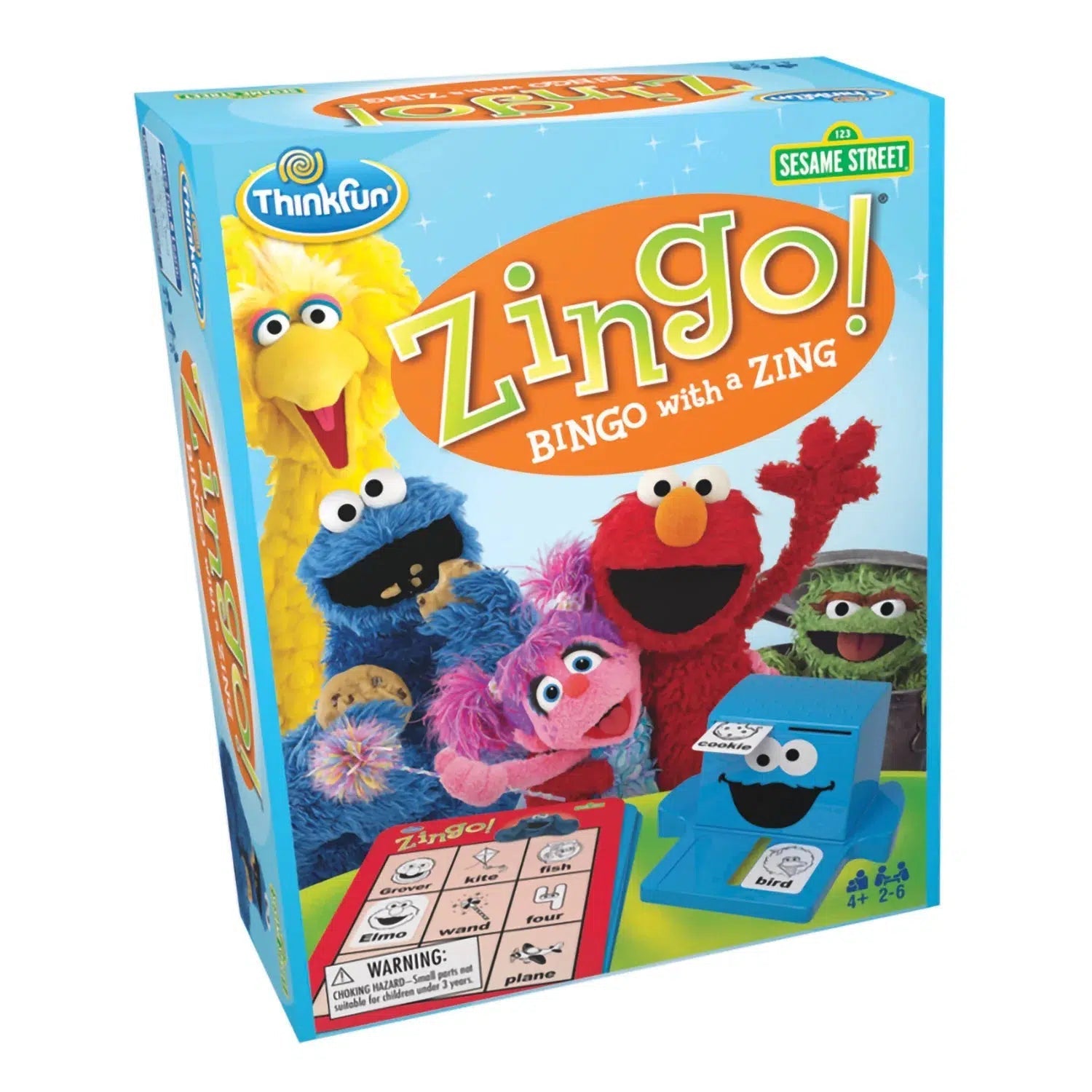 Think Fun-Zingo! Sesame Street Game-45770760-Legacy Toys