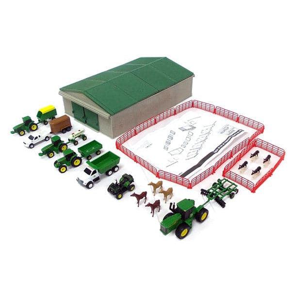 TOMY-1:64 John Deere Farm Toy Play Set - 70 Pieces-46276-Legacy Toys