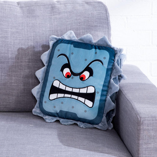 TOMY-Club Mocchi Mocchi - Super Mario™ Thwomp Mega Plush Stuffed Toy-T12429B-Legacy Toys