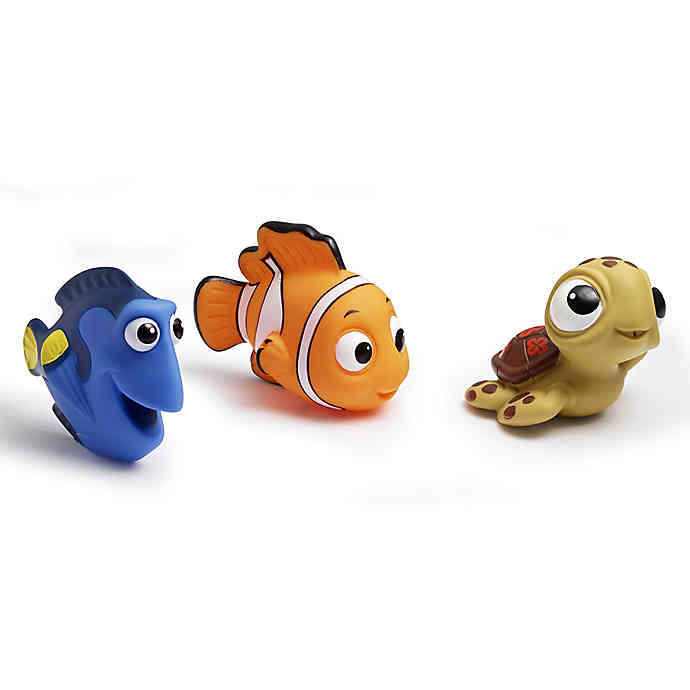 TOMY-Disney Bath - Finding Nemo Squirtee 3 Pack-Y10470CA1-Legacy Toys