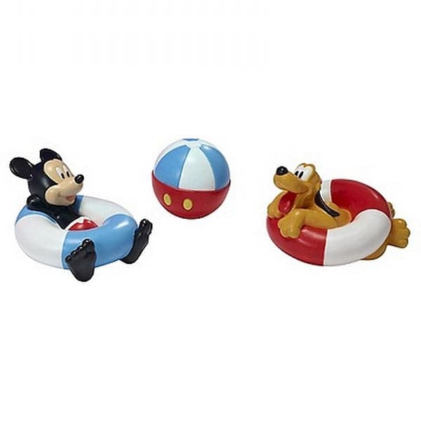 TOMY-Disney Bath - Mickey Mouse Squirtee 3 Pack-Y10687A2-Legacy Toys