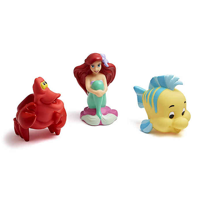 TOMY-Disney Bath - The Little Mermaid Squirtee 3 Pack-Y10473A2-Legacy Toys