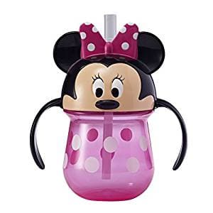 TOMY-Minnie Mouse 7 oz. Straw Trainer Cup-Y10643A1-Legacy Toys