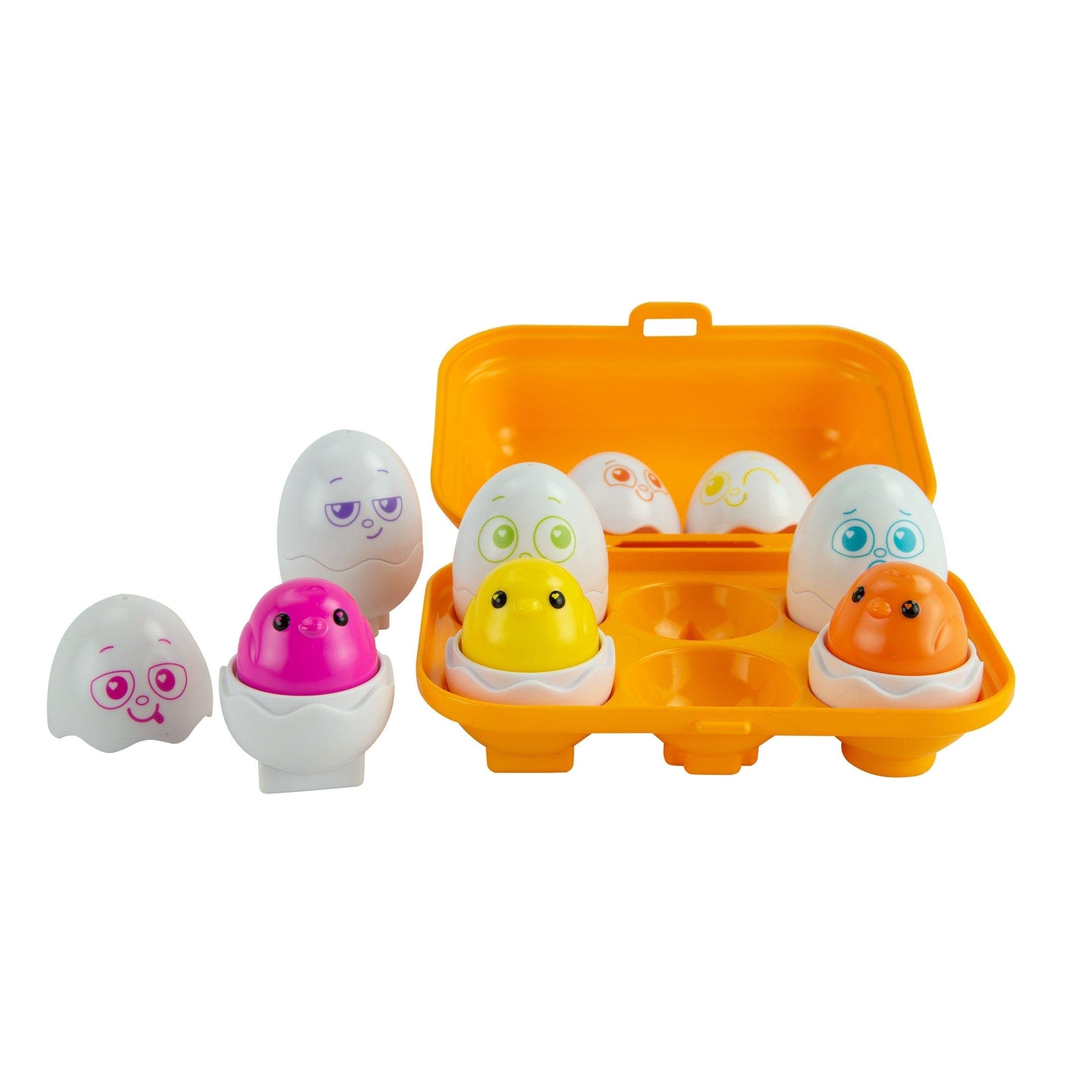 TOMY-Sort & Squeak Eggs-L27354-Legacy Toys