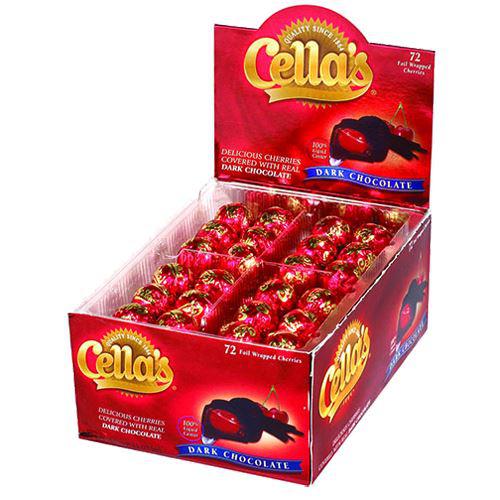 Tootsie-Cella's Foil Wrapped Dark Chocolate Covered Cherries Changemaker-72120-Box of 72-Legacy Toys