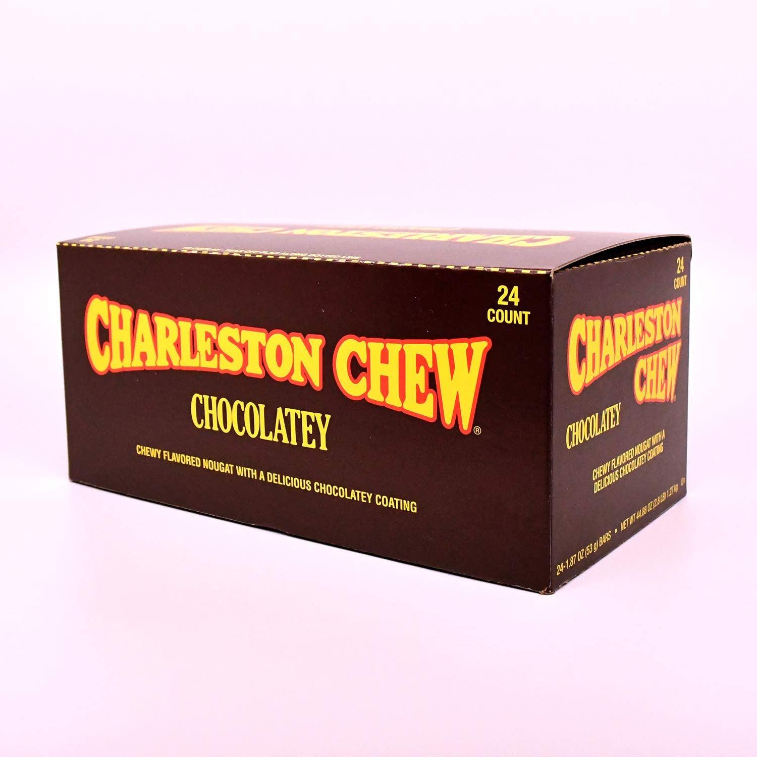 Tootsie-Charleston Chew Chocolate Flavor 1.88 oz. Bar-53110-Box of 24-Legacy Toys