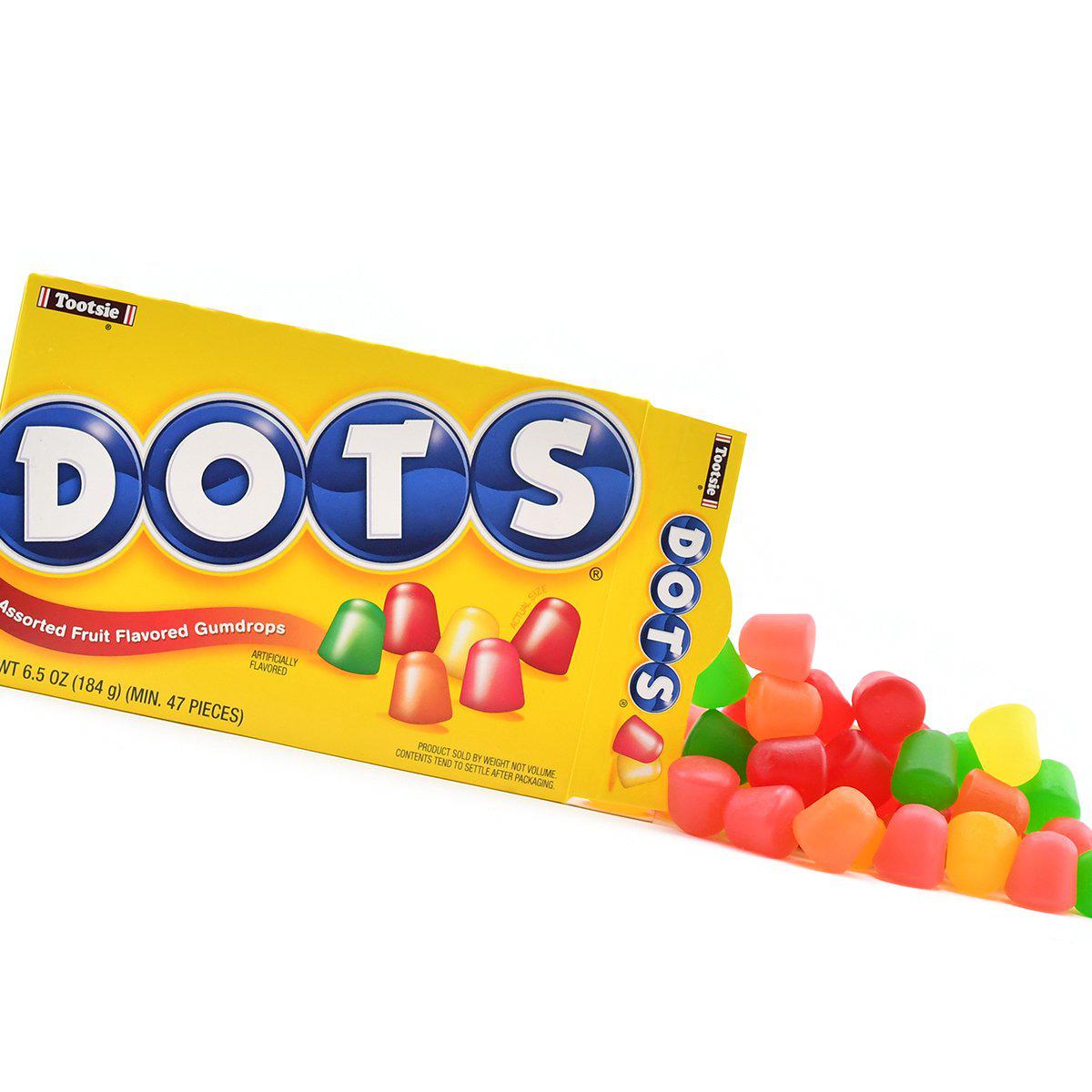 Tootsie-DOTS Original Fruit Flavored Gum Drops 6.5 oz. Theater Box--Legacy Toys