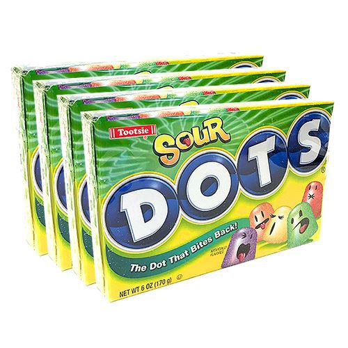 Tootsie-DOTS Sours Fruit Flavored Gum Drops 6.5 oz. Theater Box--Legacy Toys