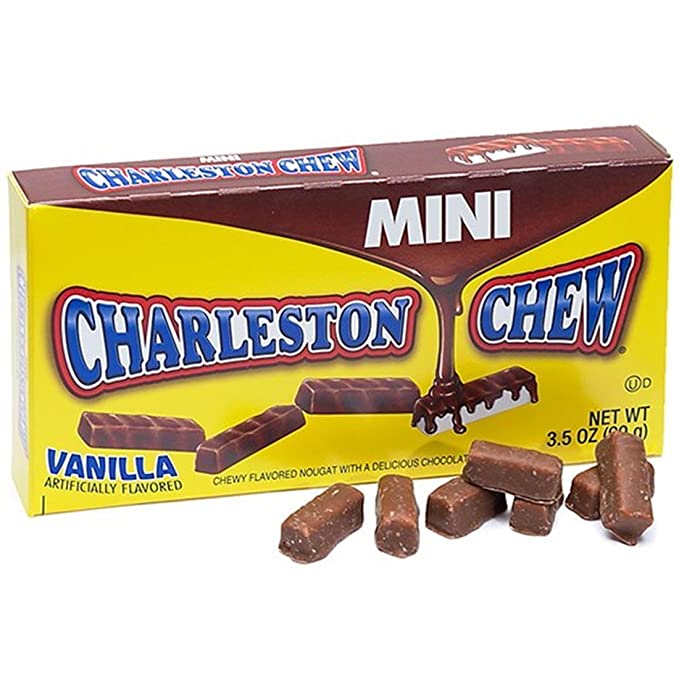 Tootsie-Mini Vanilla Charleston Chew Candy Bars 3.5-oz. Theater Box--Legacy Toys