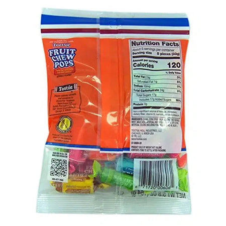 Tootsie-Tootsie Fruit Chews Assorted Fruit Rolls 5.8-oz. Bag--Legacy Toys