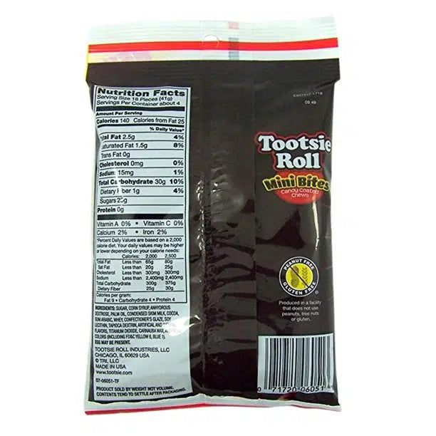 Tootsie Roll Mini Bites Candy Coated Chews: 9-Ounce Bag