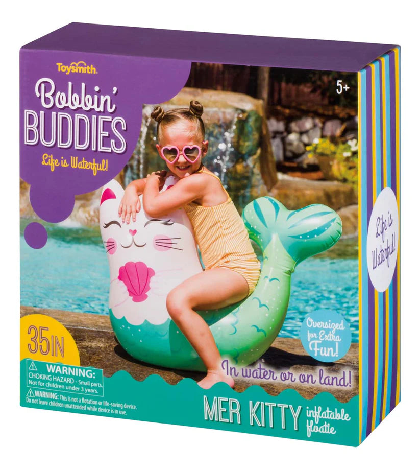 Toy Smith-Bobbin Buddies Mer Kitty-1370-Legacy Toys