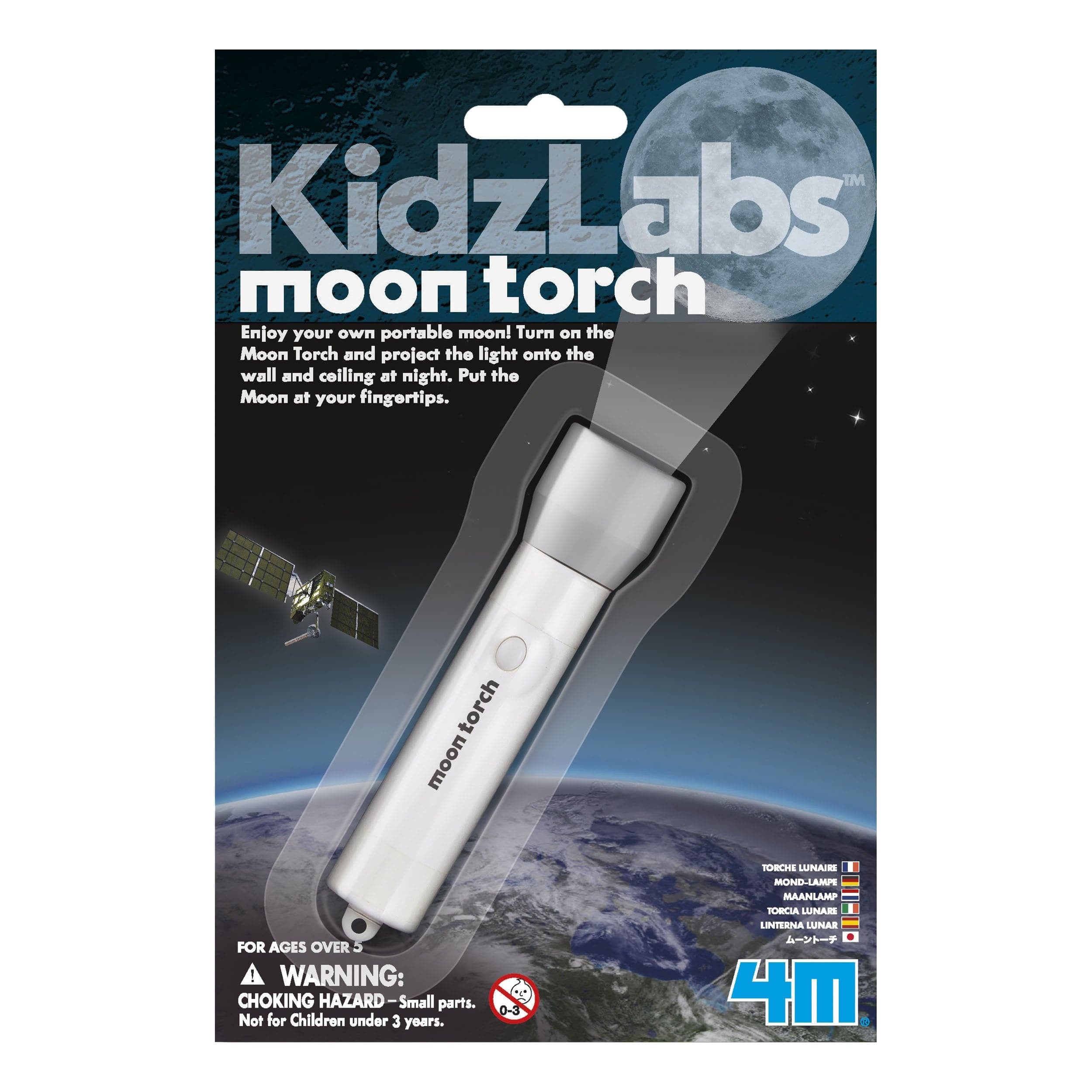Toy Smith-Kidz Labs Moon Torch-11204-Legacy Toys