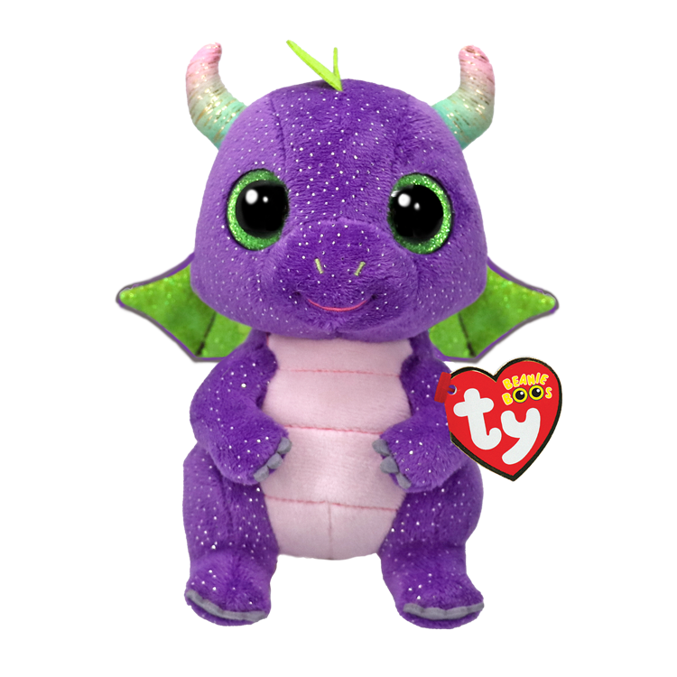 TY-Bean Boo's - Daphne the Purple Dragon - 6